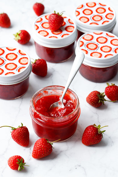 Classic Strawberry Jam Printable Label Template