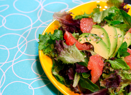 Avocado Grapefruit Salad with Citrus Mint Dressing Avocado Grapefruit Salad with Citrus Mint Dressing