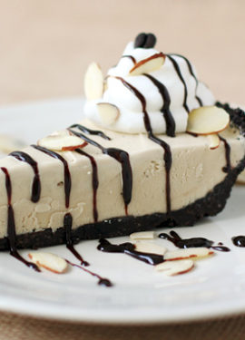 Mud Pie with Homemade Decaf Coffee Ice Cream