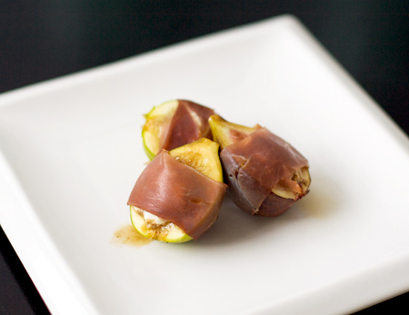 Goat Cheese and Prosciutto Wrapped Figs