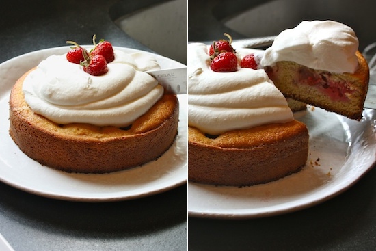 Strawberry Buttermilk Cake with Preserved Whole Strawberries Strawberry Buttermilk Cake with Preserved Whole Strawberries