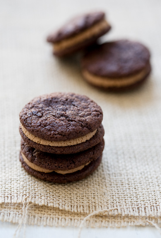 Chocolate Sandwich Cookies with Malted Milk Chocolate Buttercream Chocolate Sandwich Cookies with Malted Milk Chocolate Buttercream