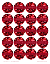 Printable Cranberry Jelly Labels Printable Cranberry Sauce Labels
