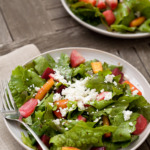Roasted Root Vegetable Salad with Goat Cheese