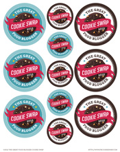 Cookie Swap Printable Stickers Download Cookie Swap Printable Stickers Download