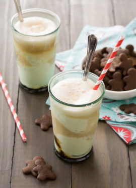 Gingerbread Ice Cream Floats