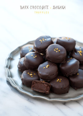 Dark Chocolate Banana Truffles