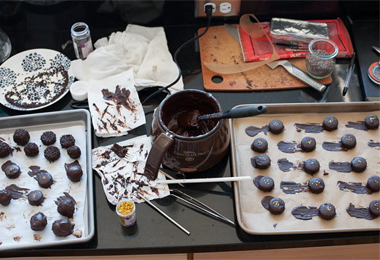 Dark Chocolate Banana Truffles