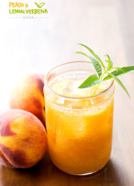 Fresh Peach & Lemon Verbena Soda