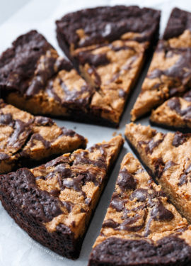 Peanut Butter Swirl Brownies