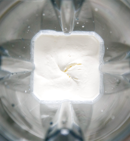 Fresh Whipped Cream made with a Vitamix