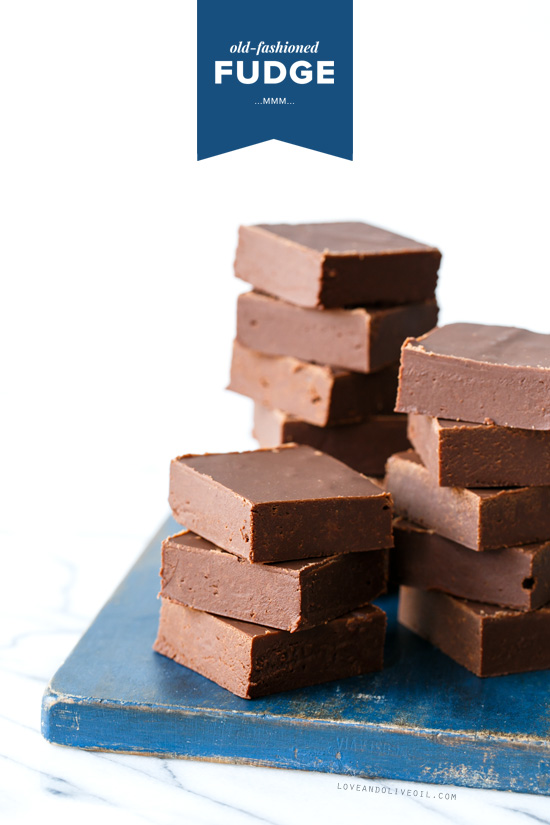Old-Fashioned Fudge from @loveandoliveoil