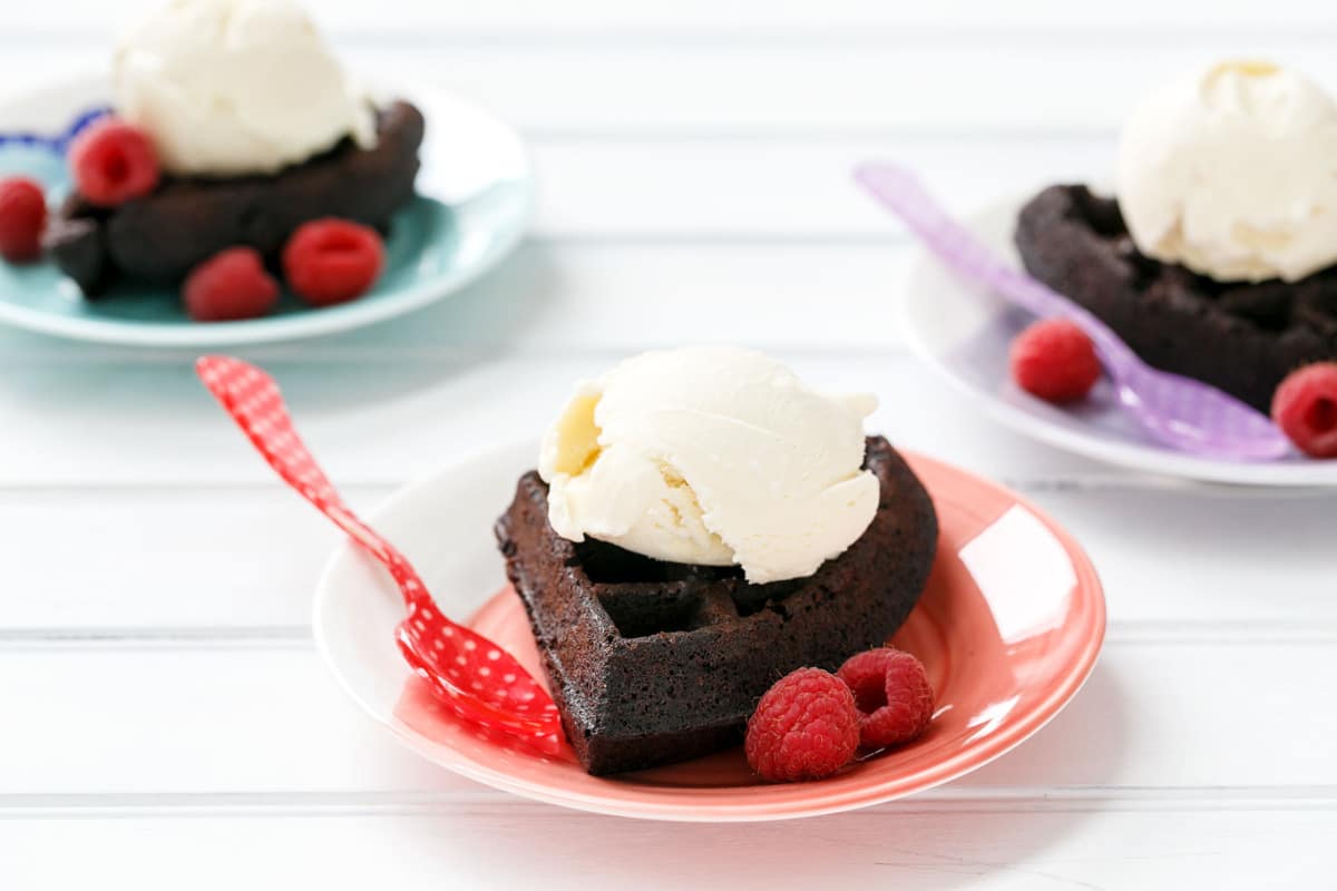 Double Chocolate Brownie Waffles