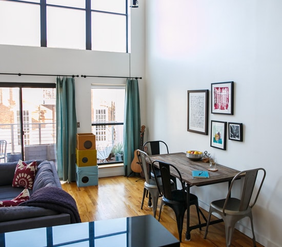 Loft Dining Room Art Wall