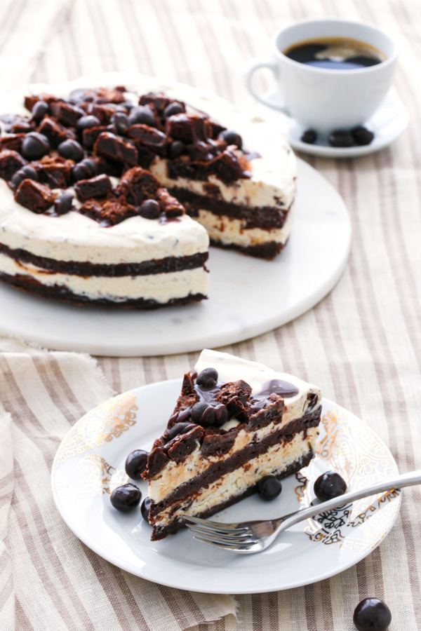 Espresso Fudge Brownie Mudslide Ice Cream Cake