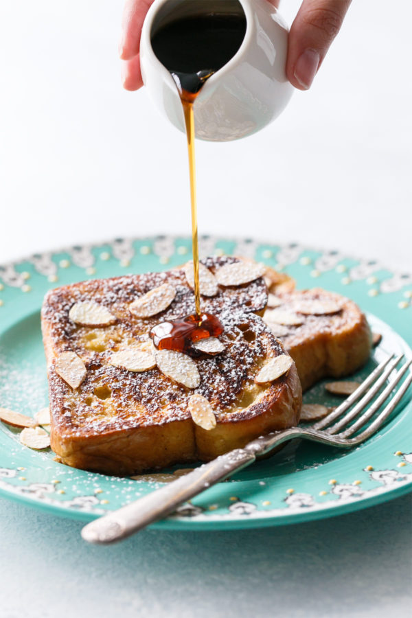Horchata French Toast with Cinnamon Sugar and Toasted Almonds