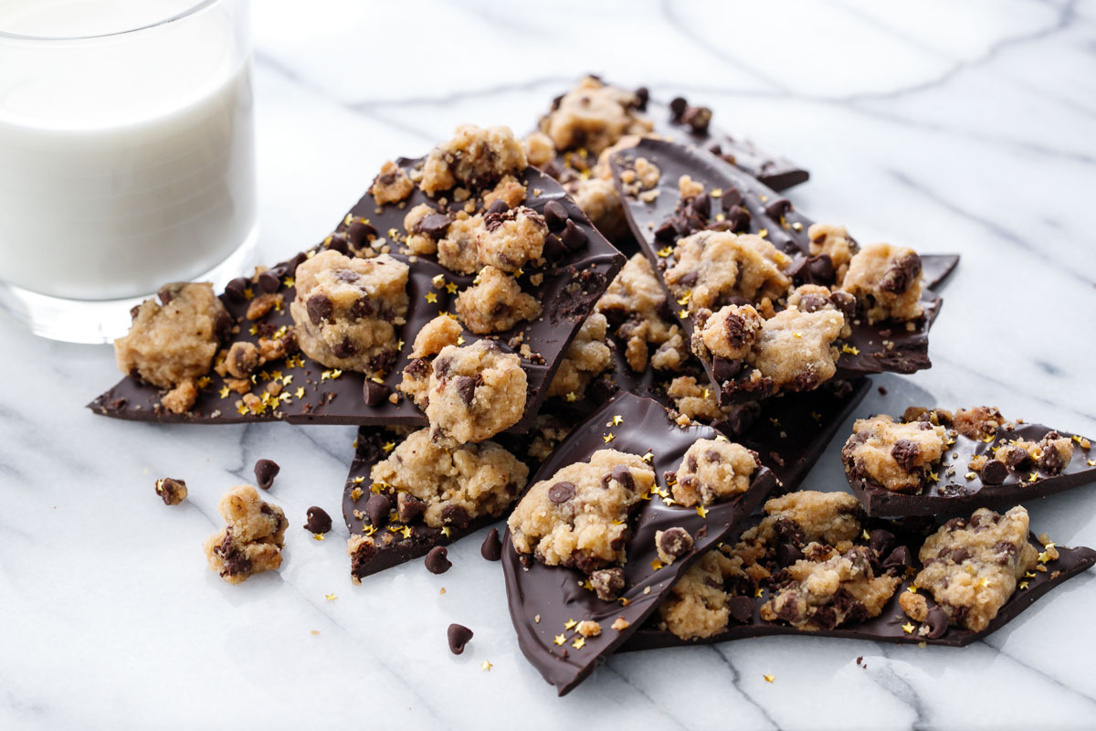Chocolate Chip Cookie Chocolate Bark