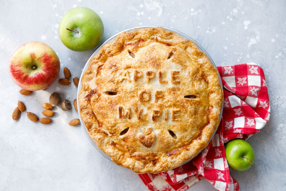 Marzipan Apple Pie