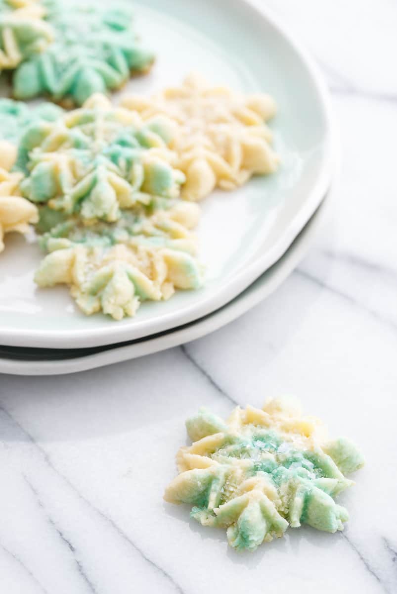 Buttery Vanilla Almond Spritz Cookies Recipe