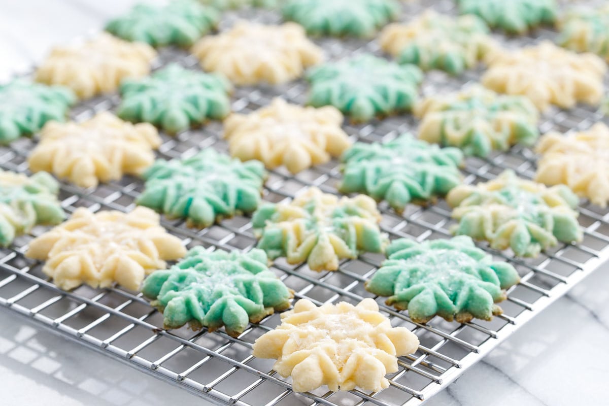 Vanilla Almond Spritz Cookies (Small Batch!)