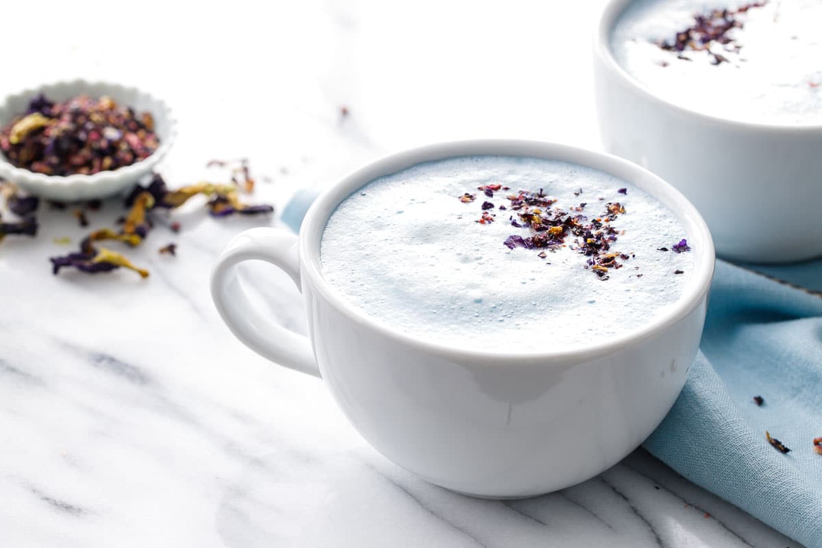 Blue Moon Milk (with Butterfly Pea Flowers)