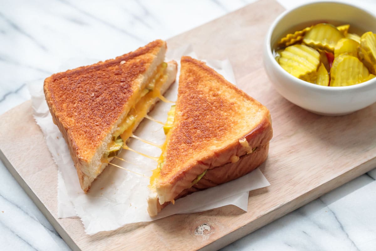 Pickle Grilled Cheese Sandwiches