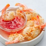 Oven-fried Coconut Shrimp with sweet chili dipping sauce