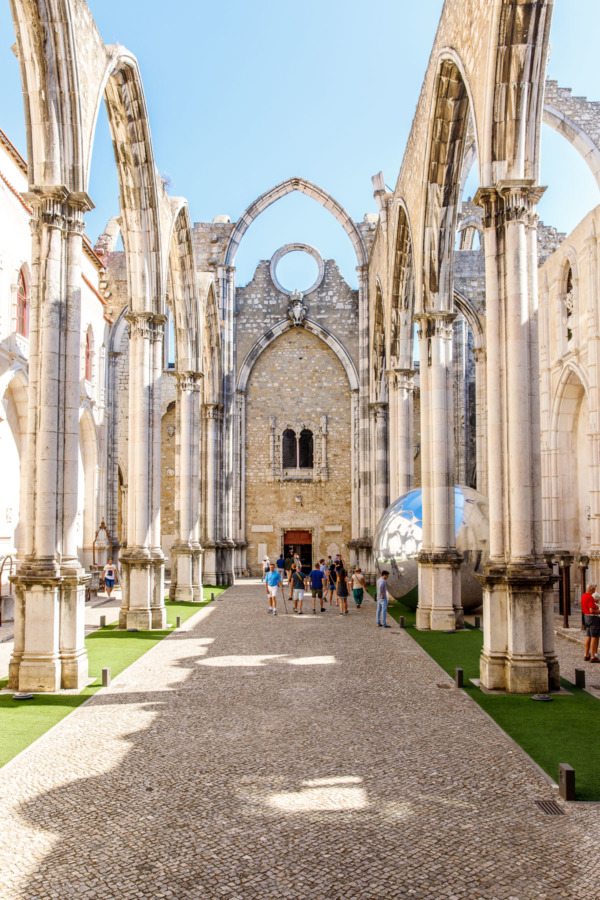 The Carmo convent in Lisbon, Portugal