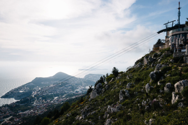 View of the coastline from the top of Mount Srd, Dubrovnik, Croatia