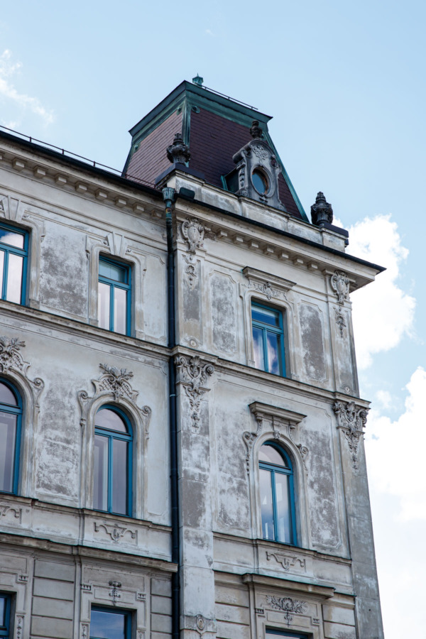 Unique architecture of Ljubljana, Slovenia