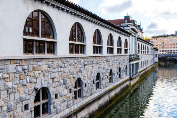 The Central Market building in Ljubljana, Slovenia