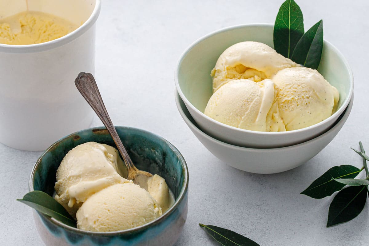 Bay Leaf and Vanilla Bean Ice Cream
