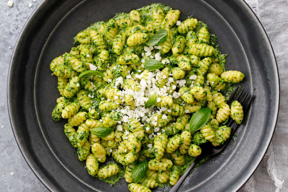 Our Favorite Creamy Basil Pesto Sauce