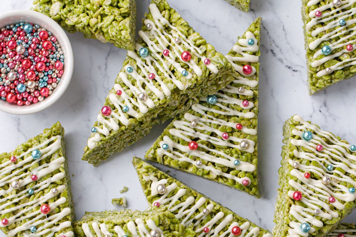 Matcha Rice Crispy Treats