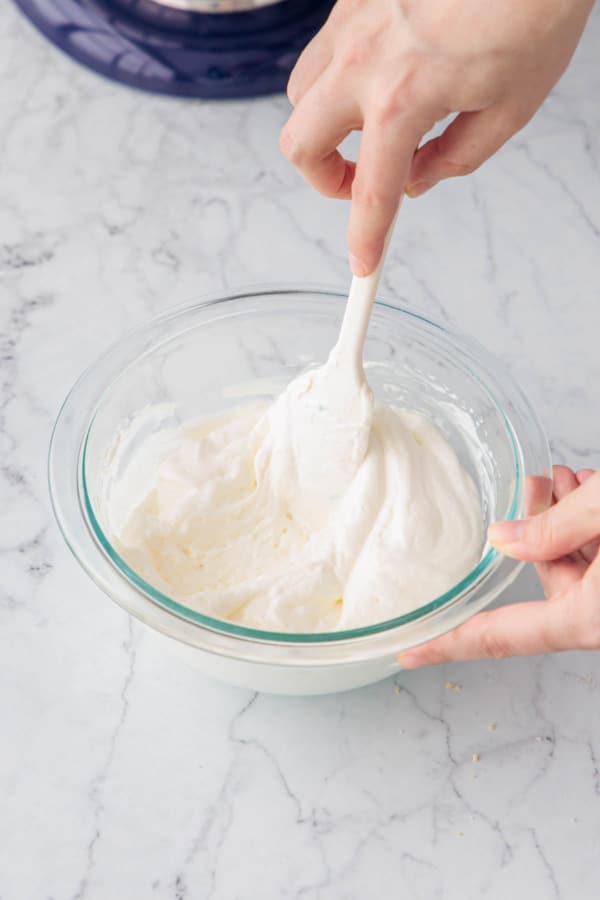 Adding baking soda to sour cream to lighten it.