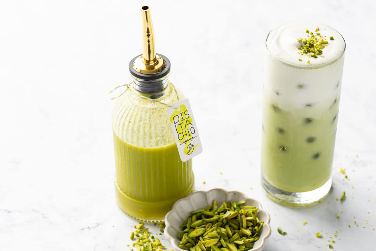 Homemade Pistachio Drink Syrup